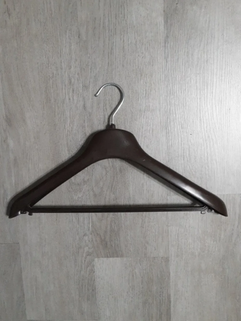 Yves Saint Laurent Brown Plastic Hanger with Gold Logo